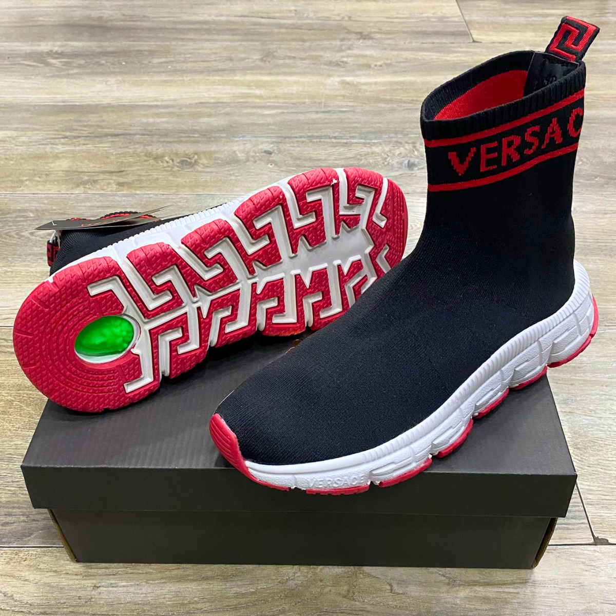 tenis versace media originales hombre color negro rojo blanco comprar tienda onlineshoppingcenterg colombia centro de compras en linea